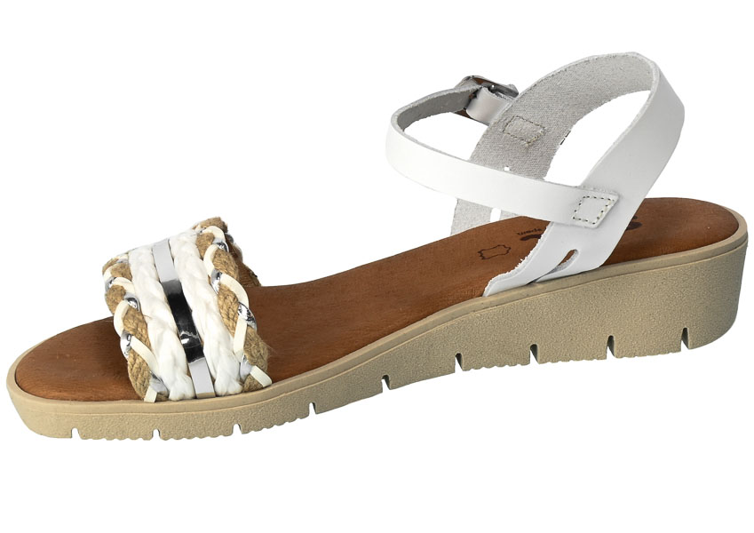 Sandały SPK Shoes 2316 Skórzane Multi Blanco