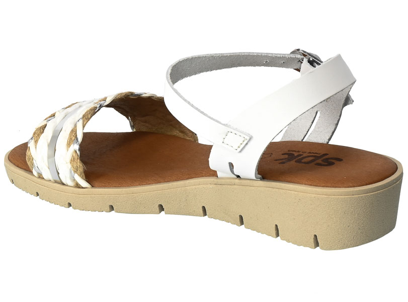 Sandały SPK Shoes 2316 Skórzane Multi Blanco