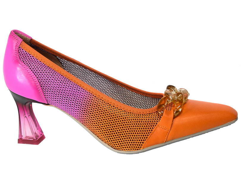 Czółenka Letnie Hispanitas BHV232742 Dalia-V23 Pink Papaya 