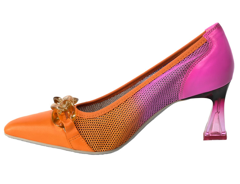 Czółenka Letnie Hispanitas BHV232742 Dalia-V23 Pink Papaya 