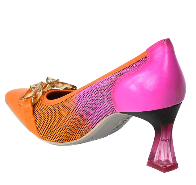 Czółenka Letnie Hispanitas BHV232742 Dalia-V23 Pink Papaya 