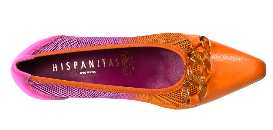 Czółenka Letnie Hispanitas BHV232742 Dalia-V23 Pink Papaya 