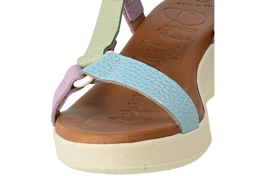 Sandały Oh My Sandals 5186 Dolux Azure Skórzane