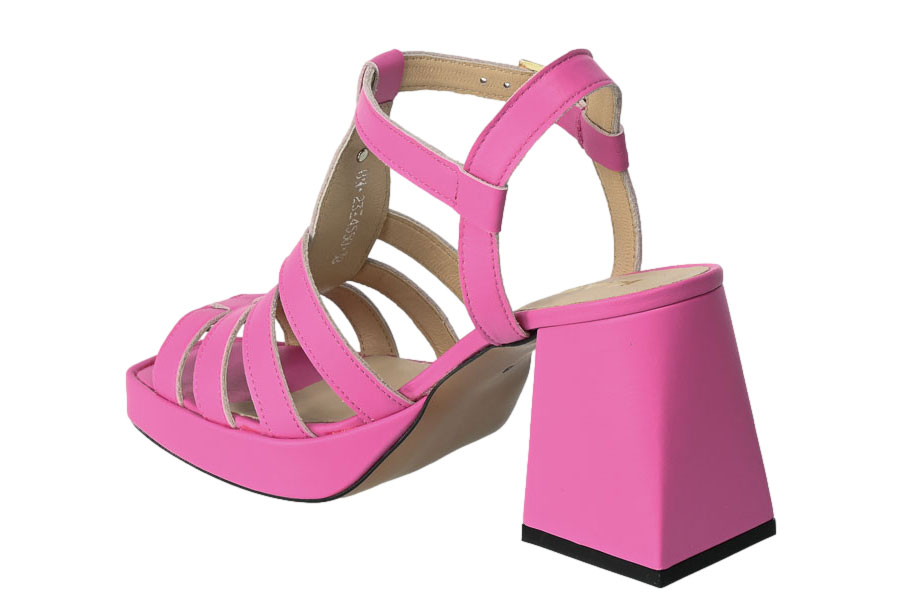 Sandały Karino 4550-071 Różowe Wel Skórzane