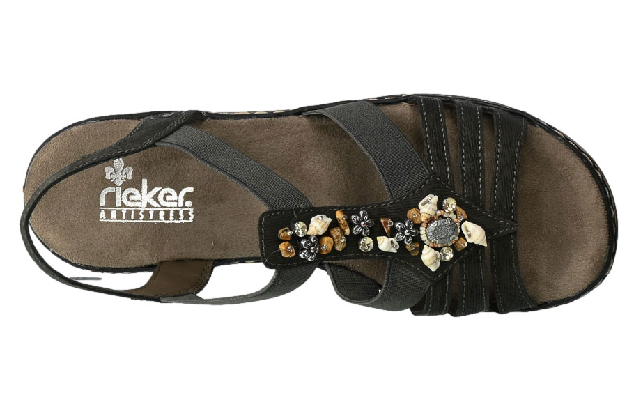 Sandały Rieker 62949-45 Grey Szare
