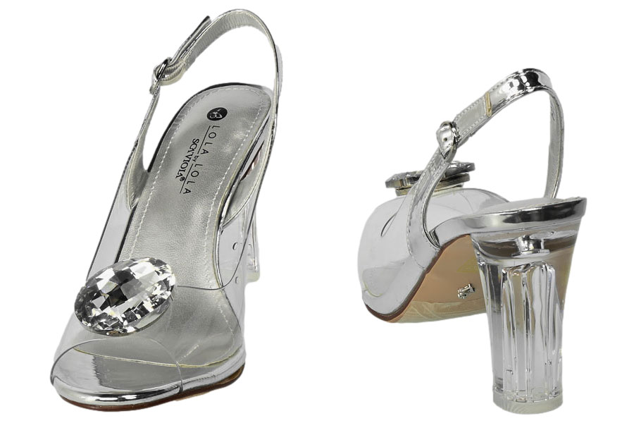 Sandały Sca'viola G-17 Silver Srebro_TN