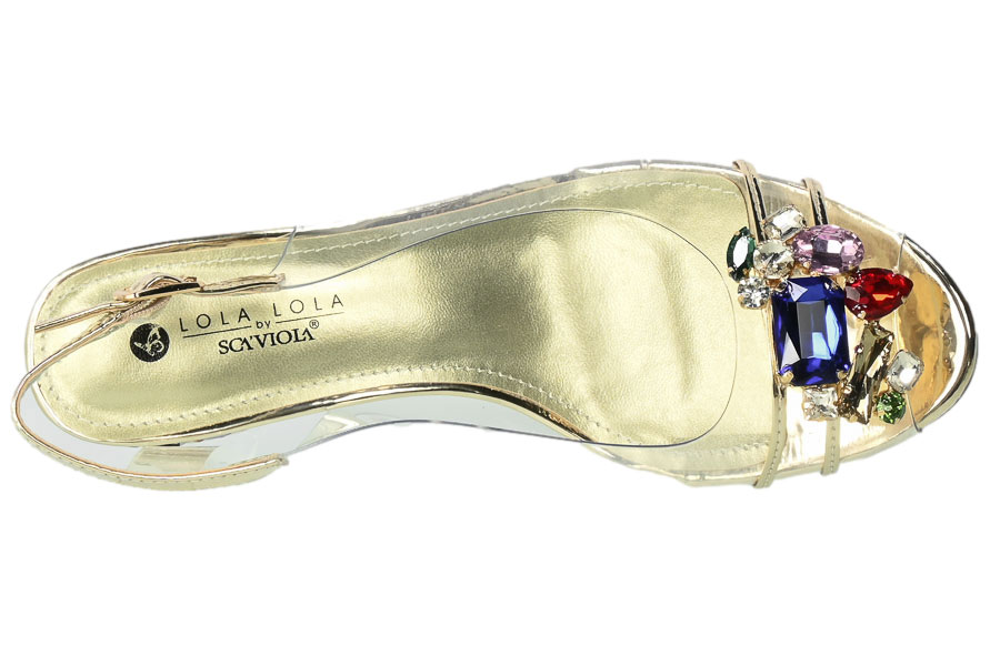 Sandały Sca'viola G-25 Gold Złoty TN