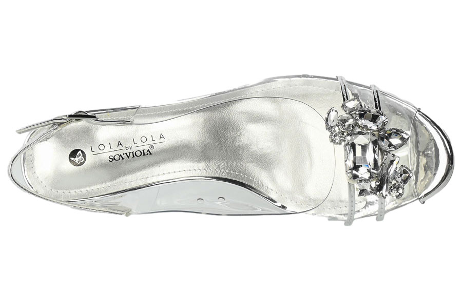 Sandały Sca'viola G-25 Silver Srebrny TN