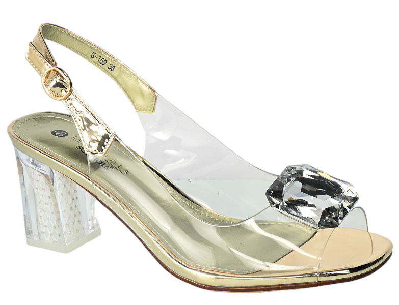 Sandały Sca'viola S-169 Gold Złote