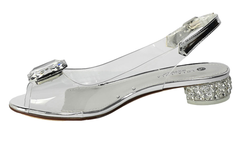 Sandały Sca'viola S-170 Silver Srebrny