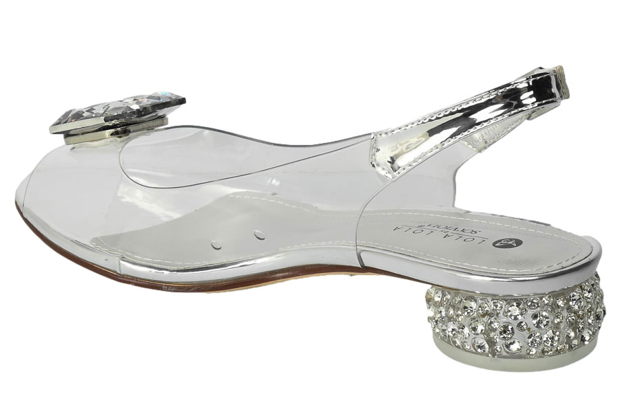 Sandały Sca'viola S-170 Silver Srebrny
