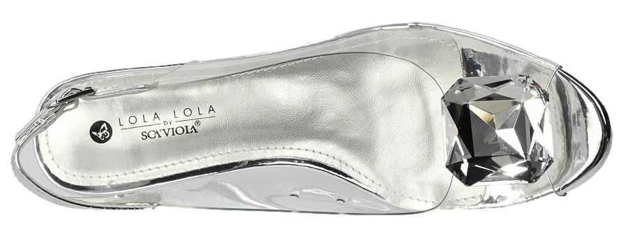 Sandały Sca'viola S-170 Silver Srebrny