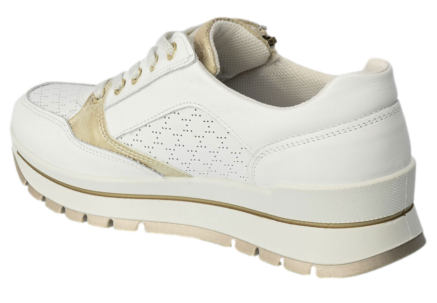 Sneakersy Igi&Co 3660300 Skórzane Nappa.Soft.Bianco