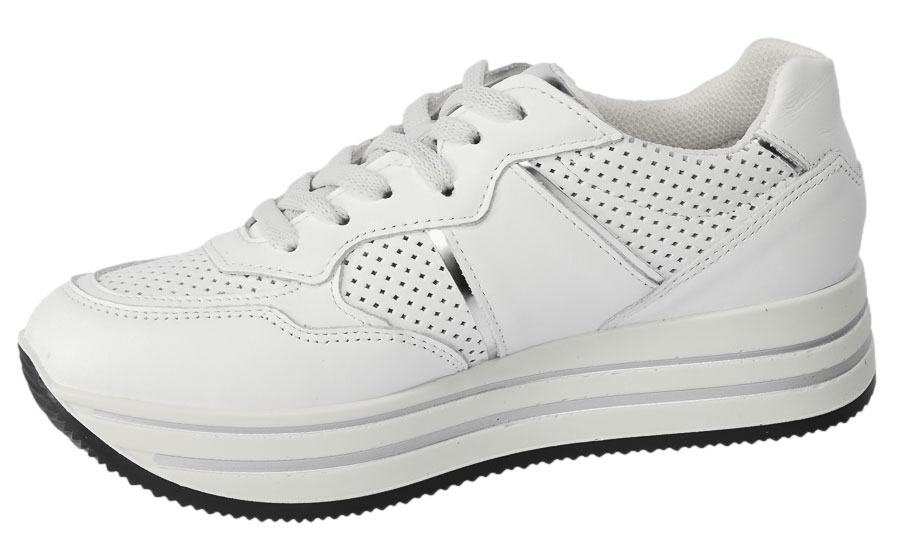 Sneakersy Igi&Co 3661111 Skórzane Nappa.Soft.Bianco