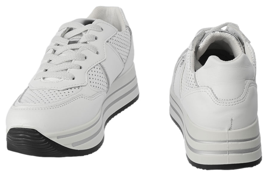 Sneakersy Igi&Co 3661111 Skórzane Nappa.Soft.Bianco