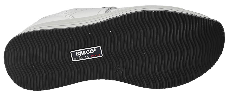 Sneakersy Igi&Co 3661111 Skórzane Nappa.Soft.Bianco