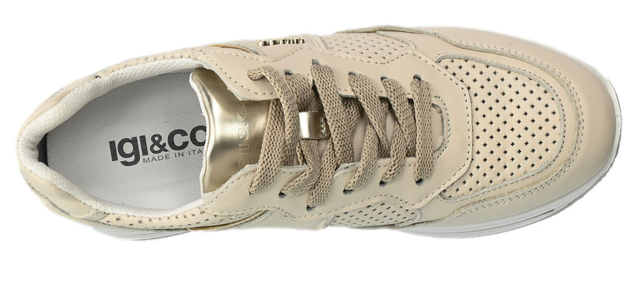 Sneakersy Igi&Co 3661122 Skórzane Capra Morbidone.Natu