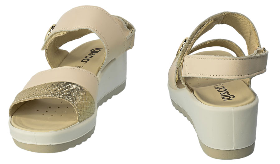 Sandały Igi&Co 3666222 Skórzane Capra Morbidone.Natu