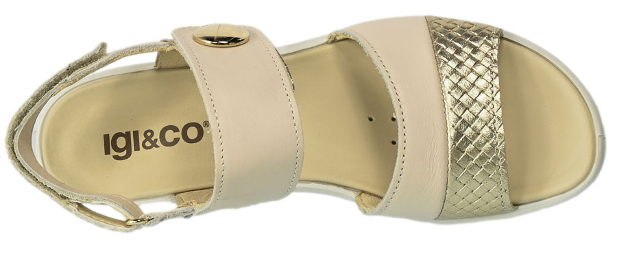 Sandały Igi&Co 3666222 Skórzane Capra Morbidone.Natu