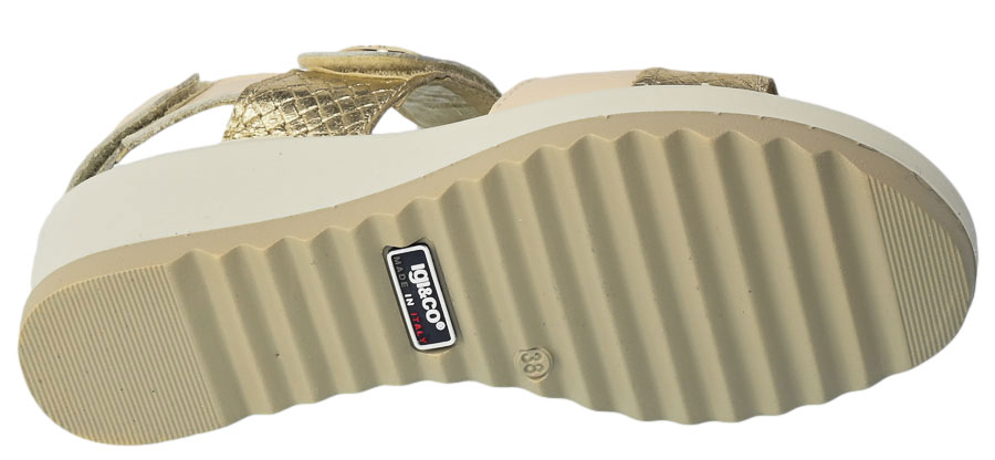 Sandały Igi&Co 3666222 Skórzane Capra Morbidone.Natu
