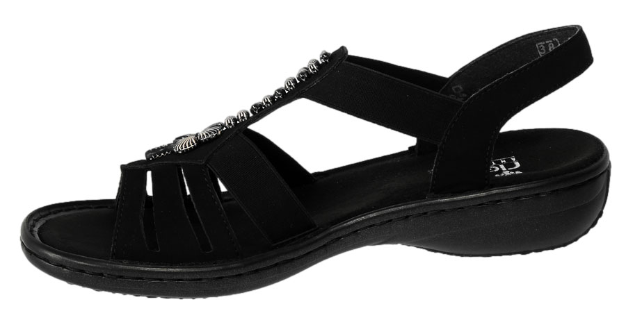 Sandały Rieker 60806-00 Black Czarny