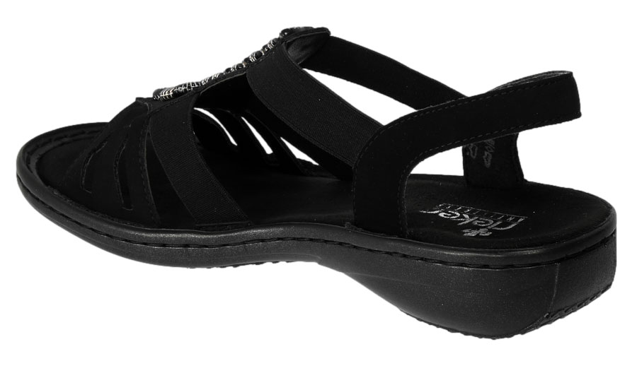 Sandały Rieker 60806-00 Black Czarny
