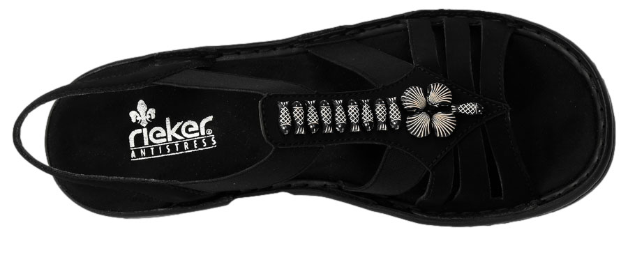 Sandały Rieker 60806-00 Black Czarny