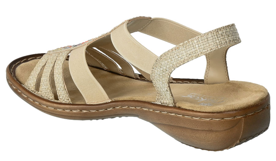 Sandały Rieker 60808-60 Beige Beż