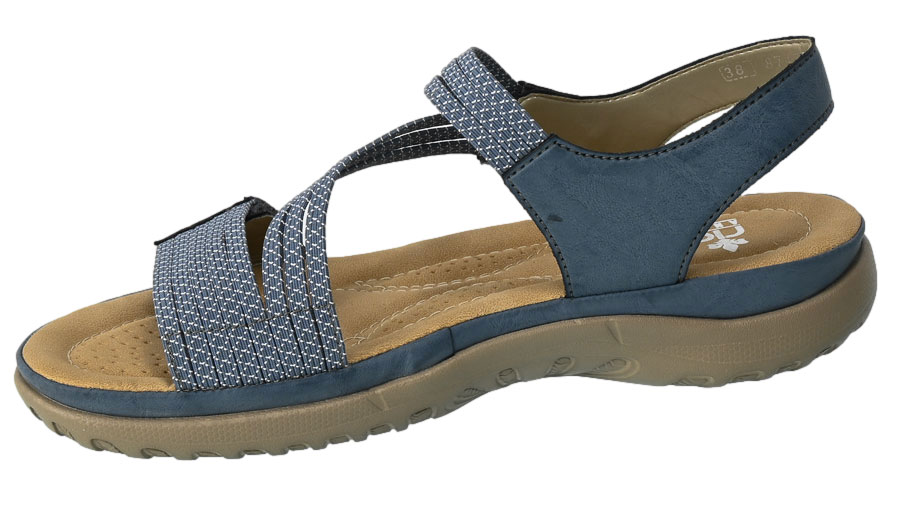 Sandały Rieker 64870-14 Blue Niebieski