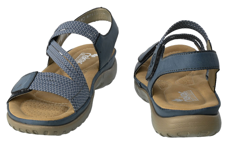Sandały Rieker 64870-14 Blue Niebieski