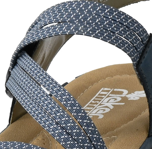 Sandały Rieker 64870-14 Blue Niebieski