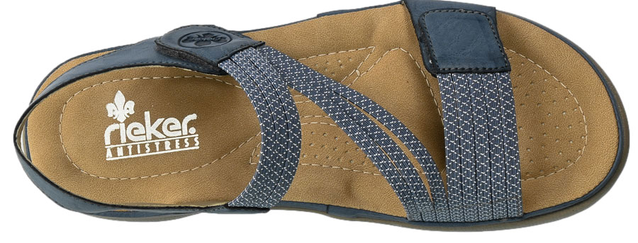 Sandały Rieker 64870-14 Blue Niebieski
