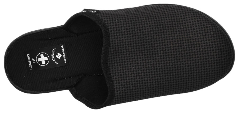 Pantofle 907 Czarnobrązowe