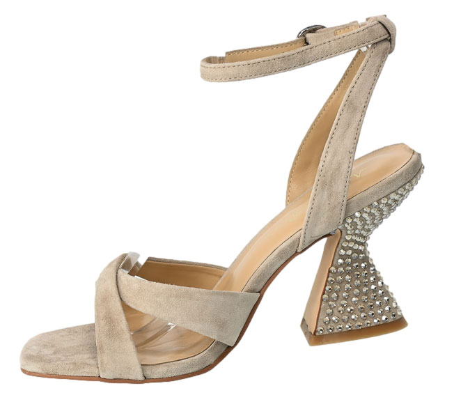 Sandały Alma En Pena V23220 Skórzane Suede Vison