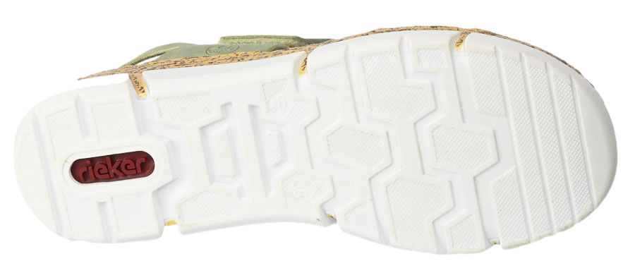 Sandały Rieker V2350-52 Green Zielone