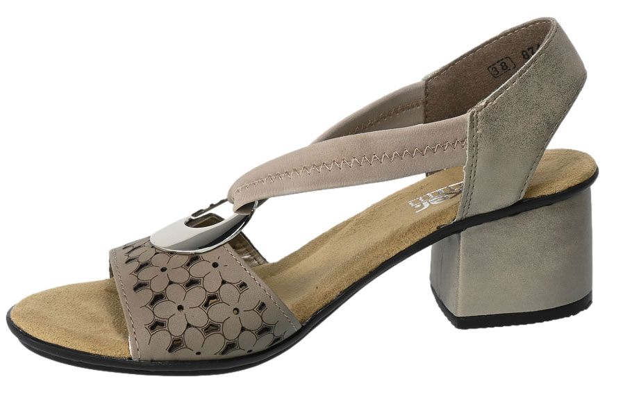 Sandały Rieker 64677-64 Beige TN