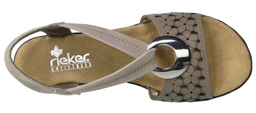 Sandały Rieker 64677-64 Beige TN