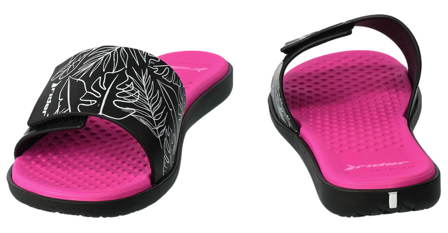 Klapki Rider 83331 AD447 Black Pink