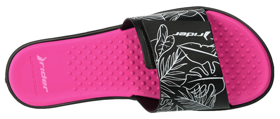 Klapki Rider 83331 AD447 Black Pink