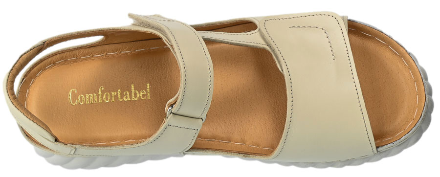 Sandały Comfortabel 710137-08 Skórzane Beige