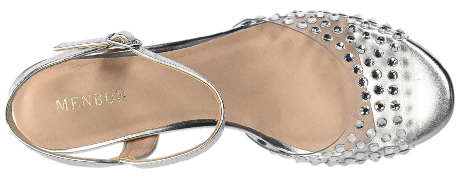 Sandały Menbur 23639 0009 Plata Silver 