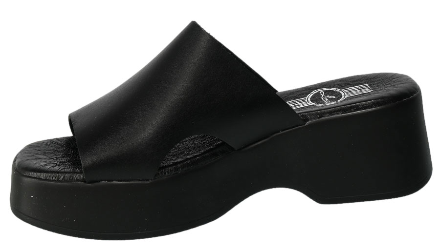 Klapki Lemar 40355 Skórzane Bf.Czarne