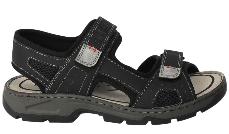 Sandały Rieker 26156-02 Black Czarne 