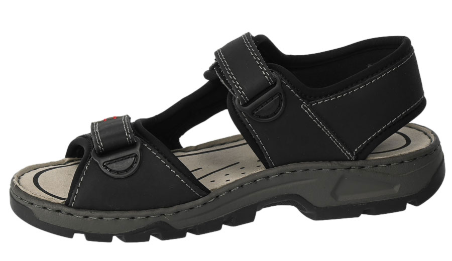 Sandały Rieker 26156-02 Black Czarne 