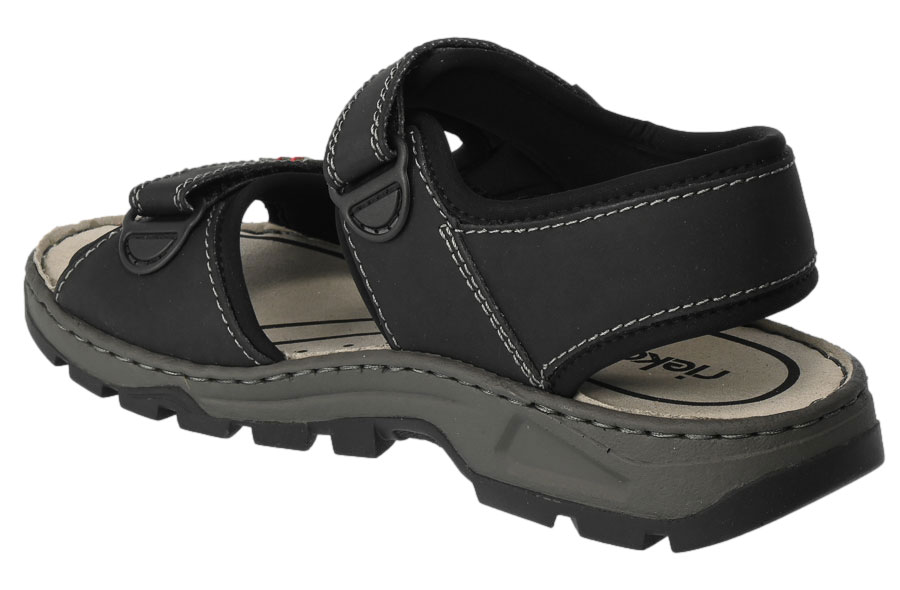 Sandały Rieker 26156-02 Black Czarne 