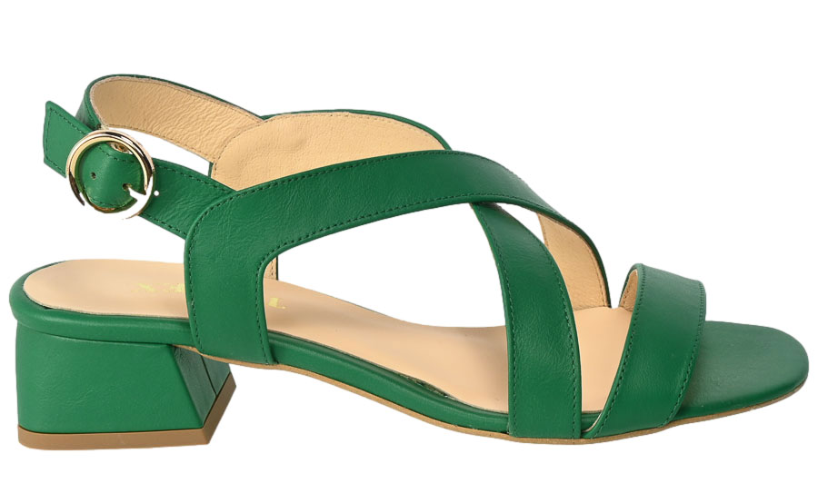 Sandały Tomex 1460 Skórzane Zielone