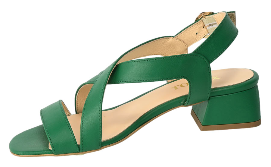 Sandały Tomex 1460 Skórzane Zielone
