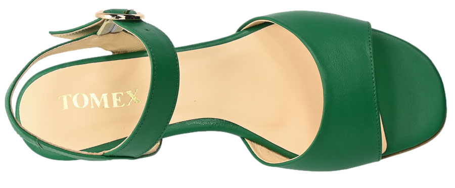 Sandały Tomex 1465 Skórzane Zielone