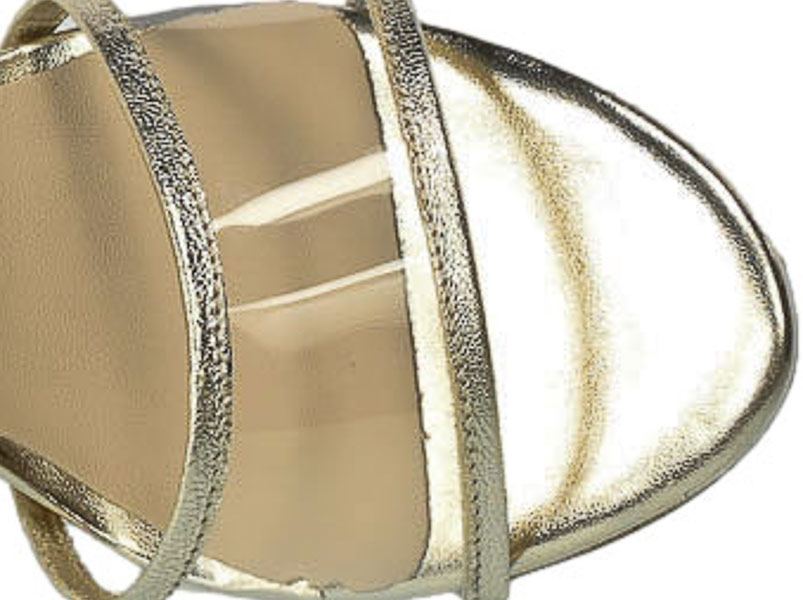 Sandały Karino 4588 074P Skórzane Złote Lico