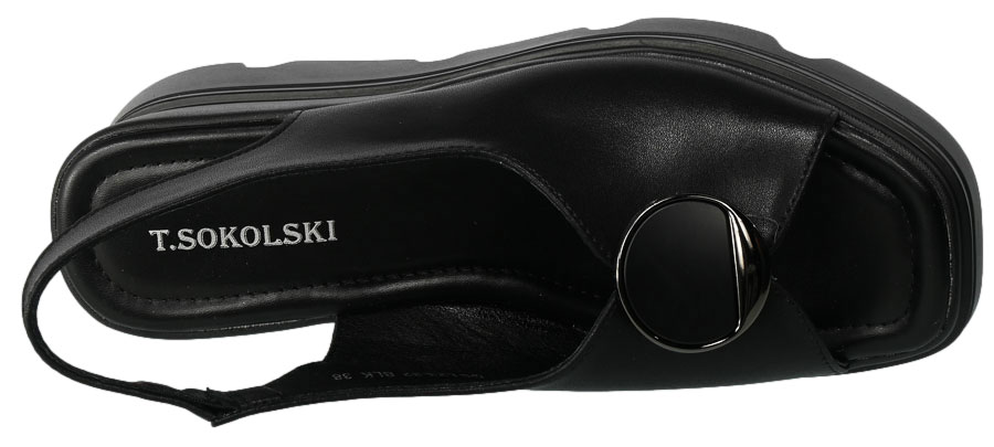 Sandały Sokolski GS LS23-32 Black Czarne Skórzane